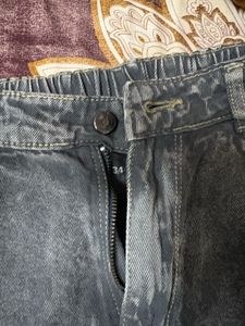 Grey Ripped Jeans Baggy&lt;3