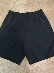 Black Athletic Shorts with Zipper Pockets