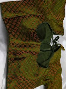 Green Blouse Brocade