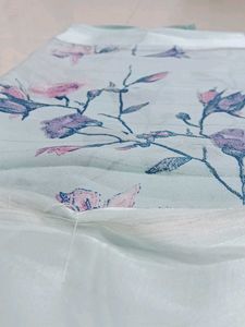 Floral Print Saree with Blouse