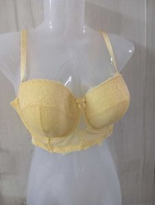 Yellow Lace Bra