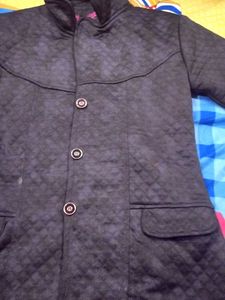 Quilted Button-Up Jacket