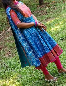 Stitched Anarkali Dress From Heavy Saree