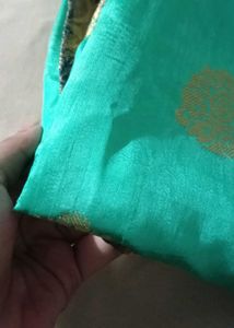 Elegant Turquoise Saree &amp; blouse