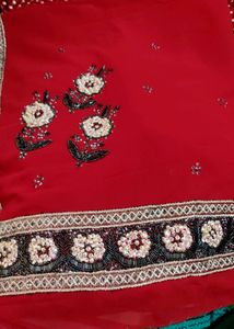 Bridal Maroon Saree.💫