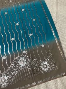 Sequinned Heavy Saree