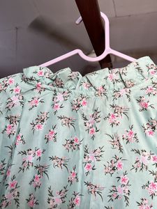 Floral Print Puff Sleeve Top