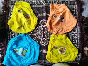 Colorful Cartoon Panties - 4 Pack