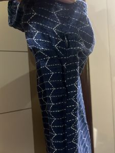 Ritu Kumar Cotton Blue Printed Dress
