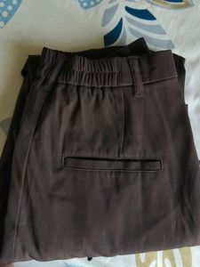 Brown Wide Leg Korean pant