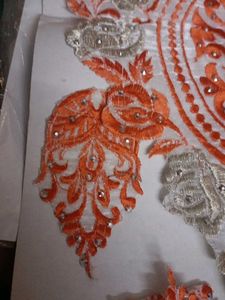 Beautiful Orange Neck Patchwork...