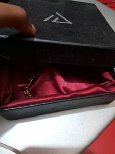 Golden Broad Chain Bracelet