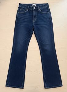 Dark Blue Flare Leg Jeans