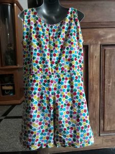 1 piece Floral Print Dress short