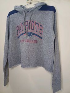 New England Patriots Cropped Hoodie
