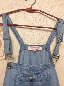 Blue Coloured Dungaree Dress