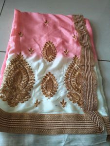 New Saree With Unstitched Blouse piece