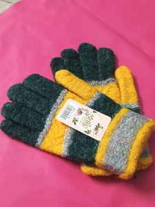 Striped Winter Gloves