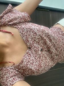 Floral Print Crop Top