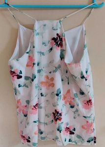 White Floral Top