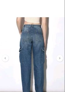 LOWEST PRICE‼️‼️ Blue Denim Cargo Pants