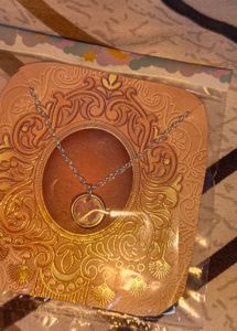 Resin Necklace With Silver Chain
