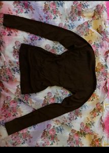 Brown Long Sleeve Top- Bust Size: 30-34