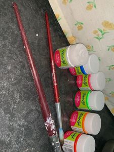 Acrylic Paints & Brushes