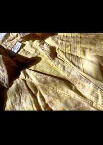 Yellow Cotton Fancy Shirt