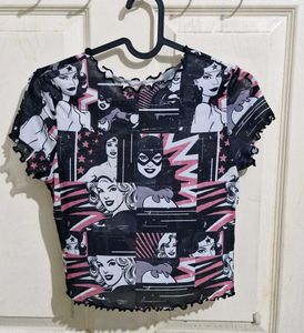 Mesh Top DC Supergirls