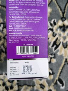 10%niacinamide Face Serum