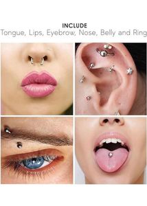 YC Silver&multi Piercing Jewellery-medical Grade