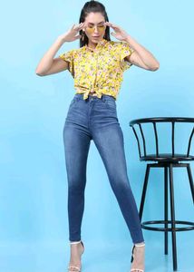Women's skinny High Rise Light Blue Jeans