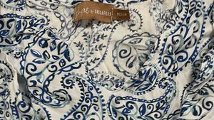 Paisley Print Peasant Dress