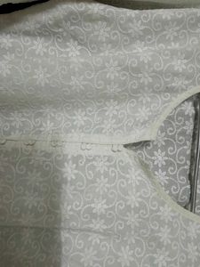 White Chikankari Kurta