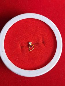 Nose Pin Gold Parrot Design