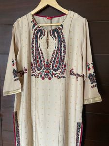 W Women’s Beige Colour Kurta (18)xxxl