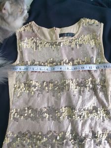 Nude Sequence Bodycon Dress