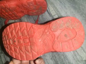 Kids Black &amp; Red Sneakers