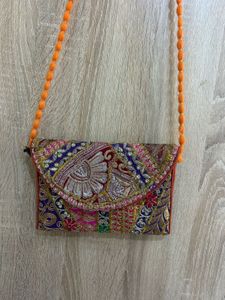 Embroidered Clutch