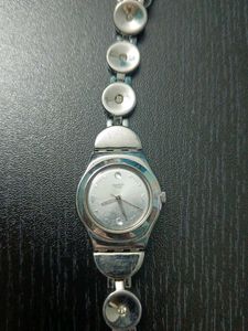 Vintage Silver Swatch Watch