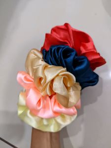 5 Satin Scrunchies Combo (5)