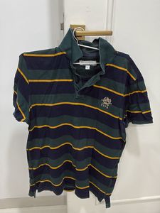 Green and Navy Stripes Tshirt