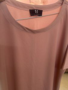 Pink Ruffle Sleeve Top - Medium