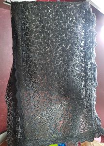 Grey Net Embroidered Jacket Kurti