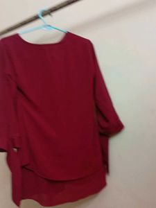 Elegant Maroon Top