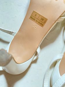✨ Truffle Collection Elegant White Heels