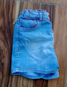 Blue Denim Shorts