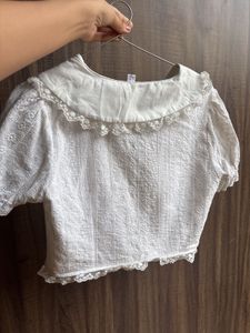 Lace Trimmed Blouse