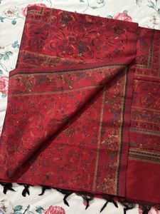 Red Floral Saree